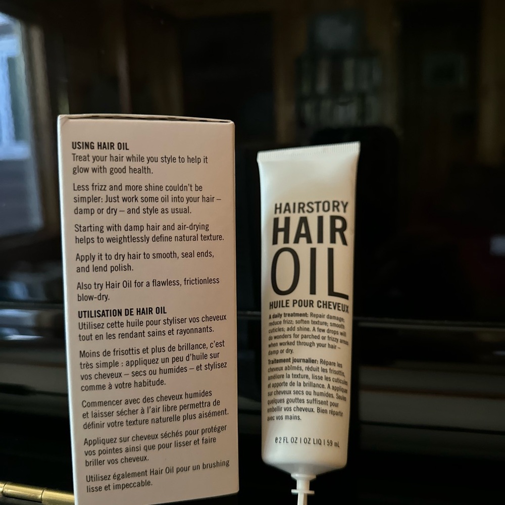 Hairstory Hair Oil & Glass Decanter, 2 fl oz, NWB - Picture 3 of 10